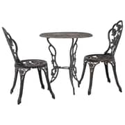 Vidaxl 3 Piece Bistro Set Cast Aluminium