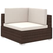 Vidaxl 6 Piece Garden Lounge Set With Cushions Poly Rattan Brown