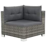 Vidaxl 10 Piece Garden Lounge Set With Cushions Poly Rattan Grey