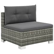 Vidaxl 10 Piece Garden Lounge Set With Cushions Poly Rattan Grey