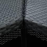 Vidaxl Corner Bar Table Black 100x50x105 Cm Poly Rattan