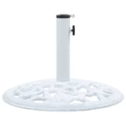 Vidaxl Umbrella Base White 12 Kg 48 Cm Cast Iron