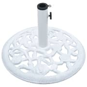 Vidaxl Umbrella Base White 12 Kg 48 Cm Cast Iron