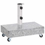 Vidaxl Umbrella Base Light Grey 45x25x8.3 Cm Granite
