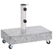 Vidaxl Umbrella Base Light Grey 45x25x8.3 Cm Granite
