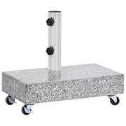 Vidaxl Umbrella Base Light Grey 45x25x8.3 Cm Granite