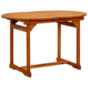 Vidaxl Garden Dining Table (120-170)x80x75 Cm Solid Acacia Wood