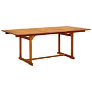 Vidaxl Garden Dining Table (150-200)x100x75 Cm Solid Acacia Wood