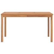Vidaxl Garden Dining Table 140x80x77 Cm Solid Teak Wood