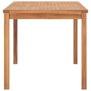Vidaxl Garden Dining Table 140x80x77 Cm Solid Teak Wood