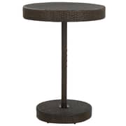 Vidaxl Garden Table Brown 75.5x106 Cm Poly Rattan