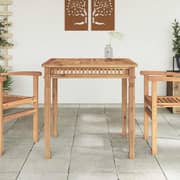 Vidaxl Garden Dining Table 80x80x80 Cm Solid Teak Wood
