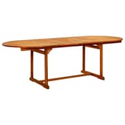 Vidaxl Garden Dining Table (160-240)x100x75 Cm Solid Acacia Wood
