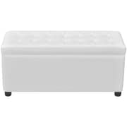 Vidaxl Storage Ottoman Artificial Leather White