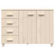 vidaXL Sideboard HAMAR Honey Brown 113x40x80 cm Solid Wood Pine