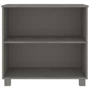vidaXL Sideboard HAMAR Light Grey 85x35x80 cm Solid Wood Pine