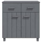 vidaXL Sideboard HAMAR Dark Grey 79x40x80 cm Solid Wood Pine