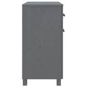 vidaXL Sideboard HAMAR Dark Grey 79x40x80 cm Solid Wood Pine