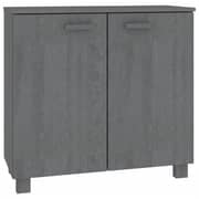 vidaXL Sideboard HAMAR Dark Grey 85x35x80 cm Solid Wood Pine