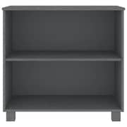vidaXL Sideboard HAMAR Dark Grey 85x35x80 cm Solid Wood Pine