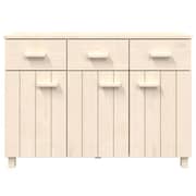 vidaXL Sideboard HAMAR Honey Brown 113x40x80 cm Solid Wood Pine