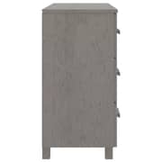 vidaXL Sideboard HAMAR Light Grey 90x40x80 cm Solid Pinewood