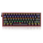Redragon K617 Fizz 60% Wired Rgb Gaming Keyboard, 61 Keys Compact Mechanical Keyboard, Pro Driver Support