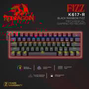 Redragon K617 Fizz 60% Wired Rgb Gaming Keyboard, 61 Keys Compact Mechanical Keyboard, Pro Driver Support