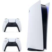 Sony PlayStation 5 (Digital Version) Console White Bundle With Extra Dualsense Controller