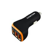 Canyon Universal 3 Usb Car Adapter Black / Orange