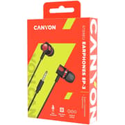Canyon Ep-3 Stereo Earphones With Microphone Red