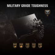 ASUS TUF F15 (2022) Gaming Laptop - 12th Gen / Intel Core i7-12700H / 15.6inch FHD / 16GB RAM / 512GB SSD / 4GB NVIDIA GeForce RTX 3050 Graphics / Windows 11 Home / English & Arabic Keyboard / Grey / Middle East Version - [FX507ZC-HN027W]