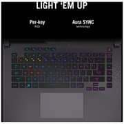 ASUS ROG Strix G15 (2022) Gaming Laptop - AMD Ryzen 7-6800H / 15.6inch FHD / 16GB RAM / 1TB SSD / 6GB NVIDIA GeForce RTX 3060 Graphics / Windows 11 Home / English & Arabic Keyboard / Grey / Middle East Version - [G513RM-HF187W]