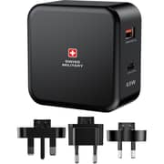 Swiss Military 65W Dual Port USB Charger Black