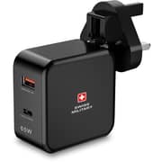 Swiss Military 65W Dual Port USB Charger Black