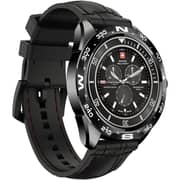 Swiss Military SM-WCH-DOM1-S-BLK Dom Smart Watch With Silicon Strap Black