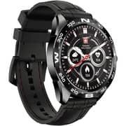 Swiss Military SM-WCH-DOM1-S-BLK Dom Smart Watch With Silicon Strap Black