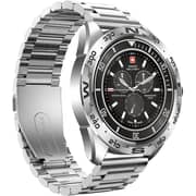 Swiss Military SM-WCH-DOM1-M-SIL Dom Smart Watch With Metal Strap Silver