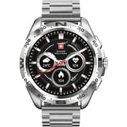 Swiss Military SM-WCH-DOM1-M-SIL Dom Smart Watch With Metal Strap Silver