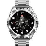 Swiss Military SM-WCH-DOM1-M-SIL Dom Smart Watch With Metal Strap Silver