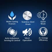 Nikai 6 Kg Front Load Washing Machine With Silent Operation, Quick Wash And Auto Imbalance Sensor, 800 Rpm, Comes With 1 Year Warranty, Nwm600ft, (white)