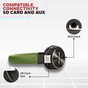 Honeywell Moxie V10 Wireless On Ear Headset Olive Green