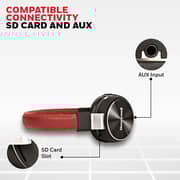 Honeywell Moxie V10 Wireless On Ear Headset Red