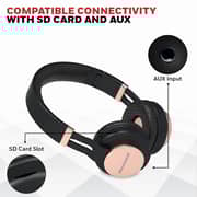 Honeywell Suono P10 Wireless On Ear Headset Rose Gold