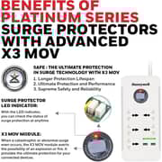 Honeywell HC000018/SRG/1.5M/WHT/5/2U/UK Platinum Series 5 Extension Cord