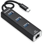 Honeywell HC000006/ADP/BLK Platinum Series 4 In 1 USB-C Hub Black