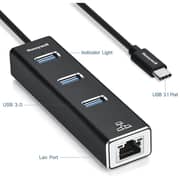 Honeywell HC000006/ADP/BLK Platinum Series 4 In 1 USB-C Hub Black