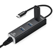 Honeywell HC000006/ADP/BLK Platinum Series 4 In 1 USB-C Hub Black