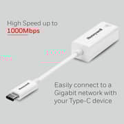 Honeywell USB-C To Gigabit Ethernet Adapter White