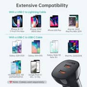 Choetech TC0008-V2 Dual USB-C Port PD40W Car Charger Black